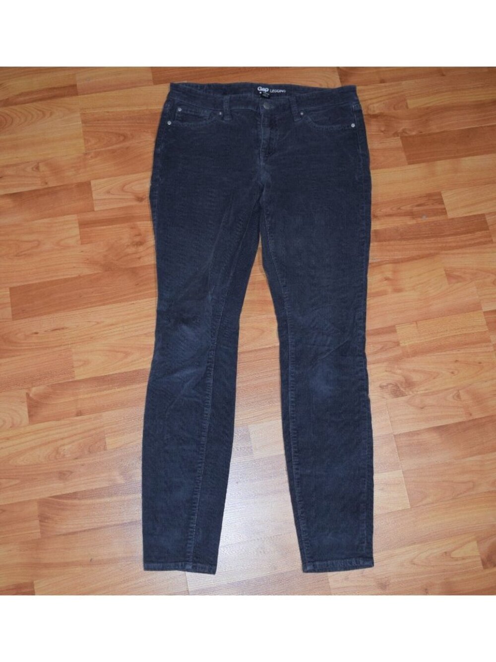 Gap Legging Women's Sz 4 Corduroy Cords Skinny Pants Gray